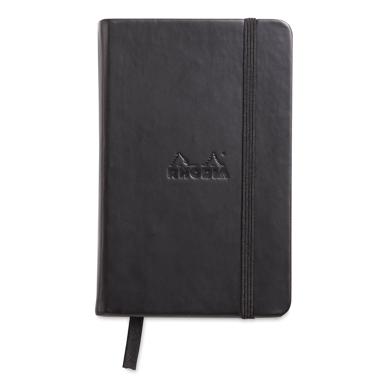 Rhodia Hardcover Webnotebook - Black, 3-1/2" x 5-1/2", Dot Grid